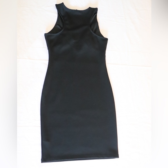 Forever 21 V-Neck Bodycon Dress Black Size M - Picture 2 of 3